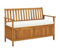 Banc de rangement Meuble Bas Coffre de jardin Bois d'acacia solide 120x63x84 cm3089