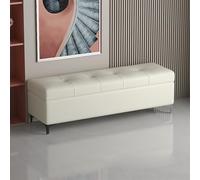 Banc de rangement multifonctionnel avec meuble à chaussures dissimulé, grande capacité, convient pour le salon, l'entrée et la chambre à coucher