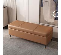 Banc de rangement pour chambre à coucher, tabouret d'entrée, chaise de maquillage, table de chevet, banc de rangement, banc de couloir, coffre de rangement en bois - Meuble élégant et fonctionnel pour