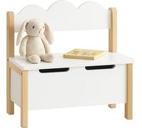 Banc de rangement pour enfants avec coffre à jouets et couvercle à charnières