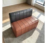 Banc de restaurant, banc de café, canapé, banc de restaurant rembourré, mobilier de restauration, chaise pour café, bar, bistrot, hôtel, noir-marron, 120 × 60 × 80 cm【Y-06PINSE】