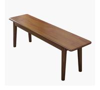 Banc de salle à manger en bois massif pour extérieur, entrée et chambre à coucher, banc polyvalent de 120 cm, marron pour salon, couloir et salle à manger