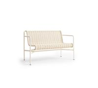 Banc de Salle à Manger HAY Palissade Cord avec Accoudoirs, Blanc Crème