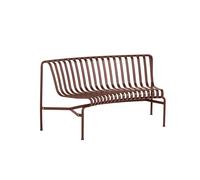 Banc de Salle à Manger HAY Palissade Park, 1 Pièce, avec Kit de Montage, Non Autoportant, Fer Rouge