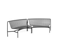 Banc de Salle à Manger HAY Palissade Park, Intérieur/extérieur, Ensemble de 2 pour Débutants, Anthracite