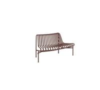 HAY Banc Palissade Dining Park avec dossier courbé Iron red
