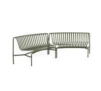 Banc de Salle à Manger Palissade Park, Ensemble de 2 pour Débutants, Couleur Olive