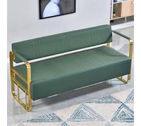 Banc de salle d'attente avec dossier, chaise de bureau, siège de hall en cuir synthétique avec accoudoirs pour réception, salon de beauté, salon de coiffure, aéroport, salle de conférence