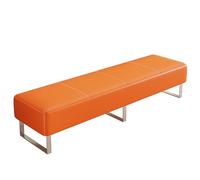 Banc de salle d'attente, chaise rembourrée en cuir synthétique pour salon, salon de coiffure, aéroport et hall, chaises de réception de conférence - 100 x 40 x 40 cm