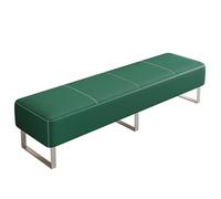 Banc de salle d'attente en cuir synthétique - Chaise rembourrée pour hall, conférence, salon, salon de coiffure, aéroport, banque - Élégant et durable - 150 x 40 x 40 cm