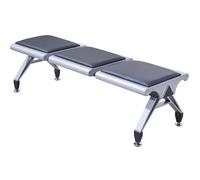 Banc de salle d'attente en cuir synthétique - Sièges de bureau durables pour cliniques, aéroports, banques et hôpitaux - Chaise de réception confortable pour les zones d'attente