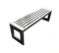 Banc de travail de jardin en métal en acier inoxydable pour terrasse, pelouse, balcon, cour, imperméable, durable pour une forte capacité de charge, parfait pour l'entrée et le porche