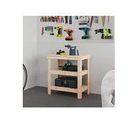 Banc de Travail Table de Travail Poste de Travail Banc d'Outils Banc de Rangement Atelier Garage78,5x50x80 cm Bois de 823639