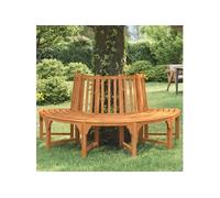 vidaXL Banc d'arbre semi-circulaire Ø208 cm bois massif eucalyptus