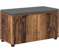 Banc d'entrée avec coussin Bois ancien 80 x 38 x 46 cm