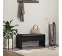 Banc d'entrée - VIDAXL - Rectangulaire - Coussin tissu - Bois d'ingénierie chêne - 83 x 38 x 40 cm