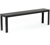 Banc d'extérieur avec structure en acier et assise en polyéthylène imitation bois - design moderne et robuste, polyvalent et facile à déplacer - idéal pour les jardins, terrasses et balcons - FIONA XL