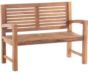 Banc d'extérieur en teck CLP, modèle Halden, disponible en différentes tailles | Couleur : teck, Taille : 120 cm