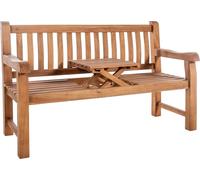 Banc d'extérieur en teck CLP Orlando | Couleur : teck | Dimensions : 150 cm