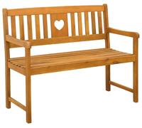 Banc d'extérieur vidaXL Nature 110 x 55,5 x 90 cm en bois massif d'acacia