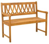 Banc d'extérieur vidaXL Nature 110 x 55,5 x 90 cm en bois massif d'acacia
