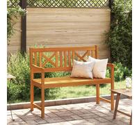 Banc d'extérieur vidaXL Nature 110 x 56 x 90 cm en bois massif d'acacia