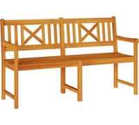 Banc d'extérieur vidaXL Nature 150 x 56 x 90 cm en bois massif d'acacia