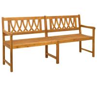 Banc d'extérieur vidaXL Nature 180 x 55,5 x 90 cm en bois massif d'acacia