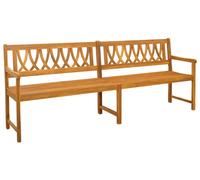 Banc d'extérieur vidaXL Nature 220 x 55,5 x 90 cm en bois massif d'acacia