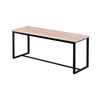 Banc ""Dock"" - Noir/Beige - L 120 x l 35 x H 45 cm