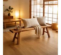 Banc en bois rustique pour entrée, salle à manger mince, siège de lit - Fourrure d'intérieur slish pour décoration d'intérieur et économie d'espace