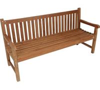 Banc en teck - 180x65x92 cm - Dossier droit - Bois durable