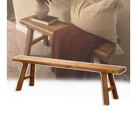 Banc étroit en bois rustique pour entrée de ferme, banc en bois naturel pour bout de lit, cuisine, salon, salle à manger, coin petit-déjeuner, bancs de cuisine et de salle à manger