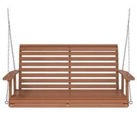 Banc-hamac pour jardin - Siège suspendu pour l'extérieur - Assise en tissu - Idéal pour terrasse, jardin, balcon - Montage facile - Couleur vert armée