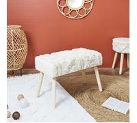 Banc - HOME DECO FACTORY - Mirage - Pratique - Léger - Blanc