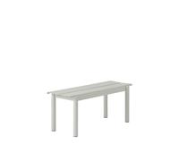 Muuto Banc Linear steel bench 110x34 cm Grey (RAL 7044)