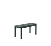 Muuto Banc Linear steel bench 110x34 cm Dark green