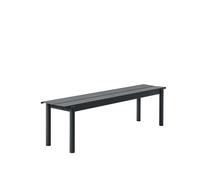 Muuto Banc Linear steel bench 170x34 cm Black