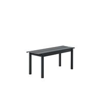 Banc Linéaire en Acier Muuto 110 x 34 Cm, Noir