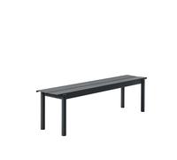 Banc Linéaire en Acier Muuto 170 x 34 cm Noir