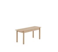 Banc Linéaire en Bois 110 x 34 cm Chêne