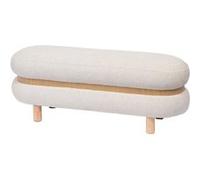 Banc ocrina blanc - Amadeus - Blanc - Tissu Blanc G