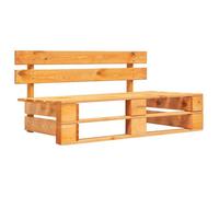 Banc palette - vidaXL - 45765 - Bois massif - Marron miel - 2 personnes - Résistant aux intempéries