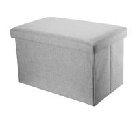 Banc pliable 49x30x30cm Ottoman Tabouret Siège Cube Boîte de rangement Couvercle