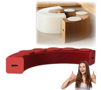 Banc pliable en papier kraft avec 3 coussins, tabouret en nid d'abeille pouvant supporter 200 kg, chaise accordéon portable pour salon, salle à manger, bureau