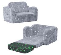 Banc pliable pour enfants – Canapé pliant en peluche, qui brille dans le noir