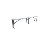 Banc pliable pour table de réception 180 cm Structure acier et assise Polyéthylene PEHD