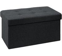 Banc pliable Unyqoos® avec 80 litres de capacité de rangement – banc de rangement pliable, structure en panneaux de fibres robustes et revêtement 100% polyester