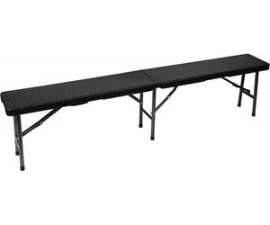 Banc Pliant - Motif Rotin - 180 X 25 X 43 Cm