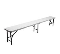 Banc pliant WERKA PRO 244 x 30 x 43 cm - Gris clair 244 x 30 x 43 cm - Gris clair
